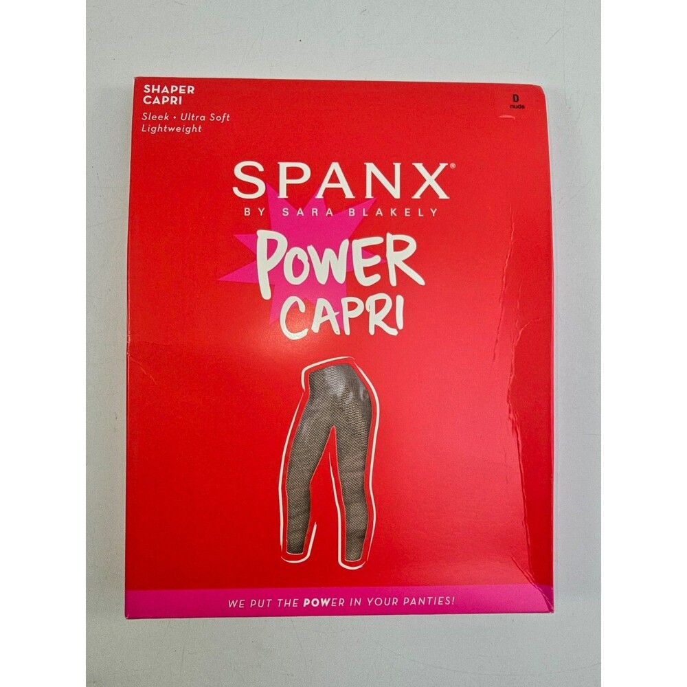 D SPANX Power Capri Shaper Nude Lightweight Shapewear New in Package  New